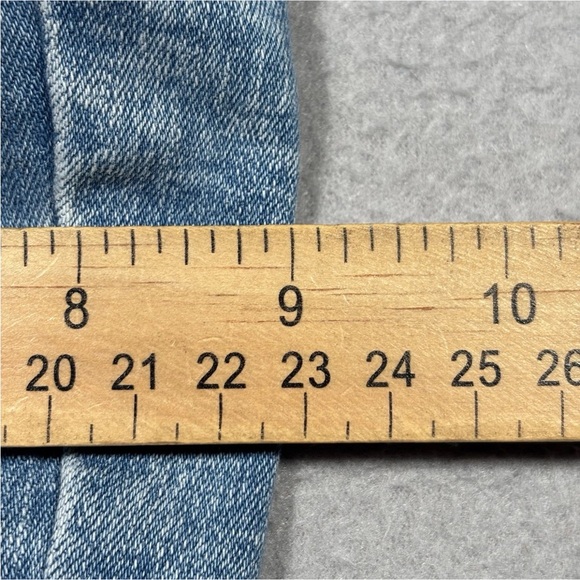 American Eagle Denim Super High-Rise Jegging Women 12 Light Blue Distressed - Picture 4 of 11